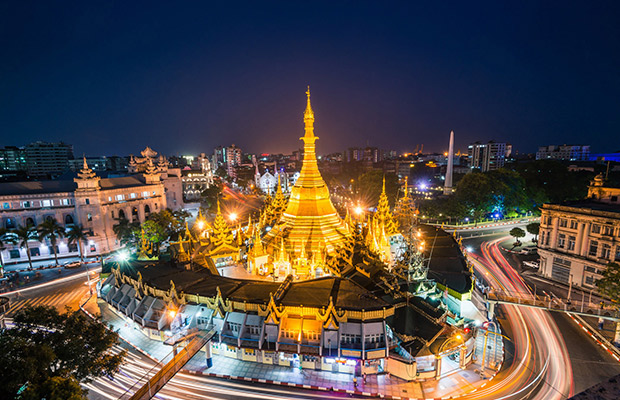 Myanmar City Tour with Ngapali Beach and Angkor Wat Complex